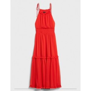 NWT Red Halter Maxi Dress